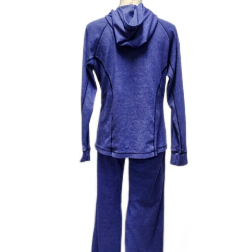 Avia Womens HoodieTracksuit Large Wide Flare Leg Purple Violet‎ Retro Y2K 00s - Picture 4 of 9